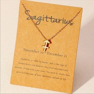 Sagittarius zodiac sign necklace